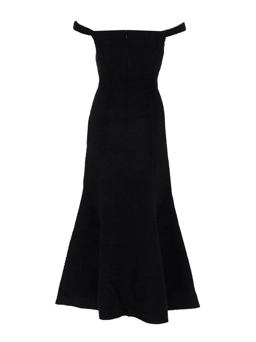 Self Portrait Boucle Midi Dress