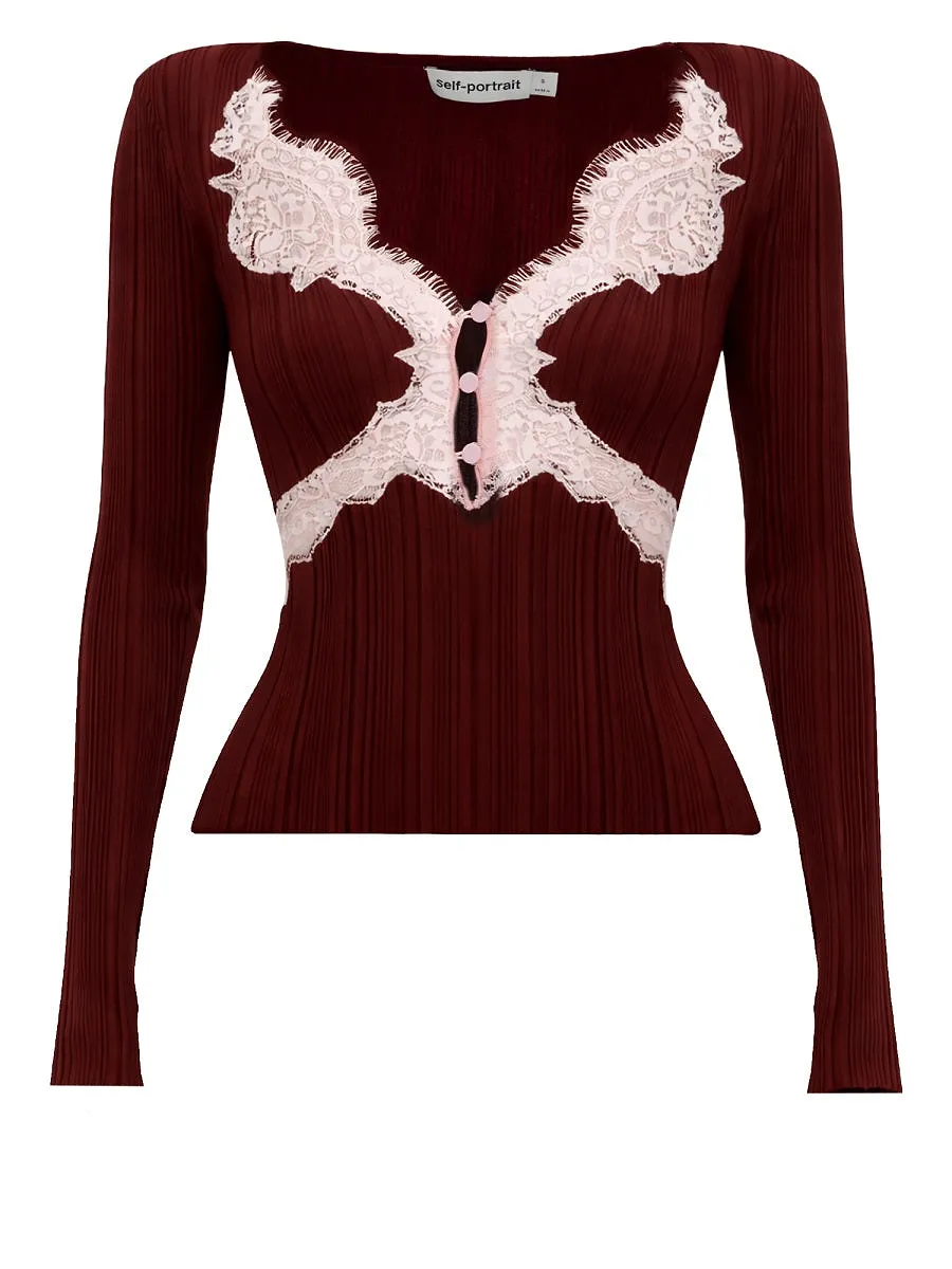 Self Portrait Top With Lace Details