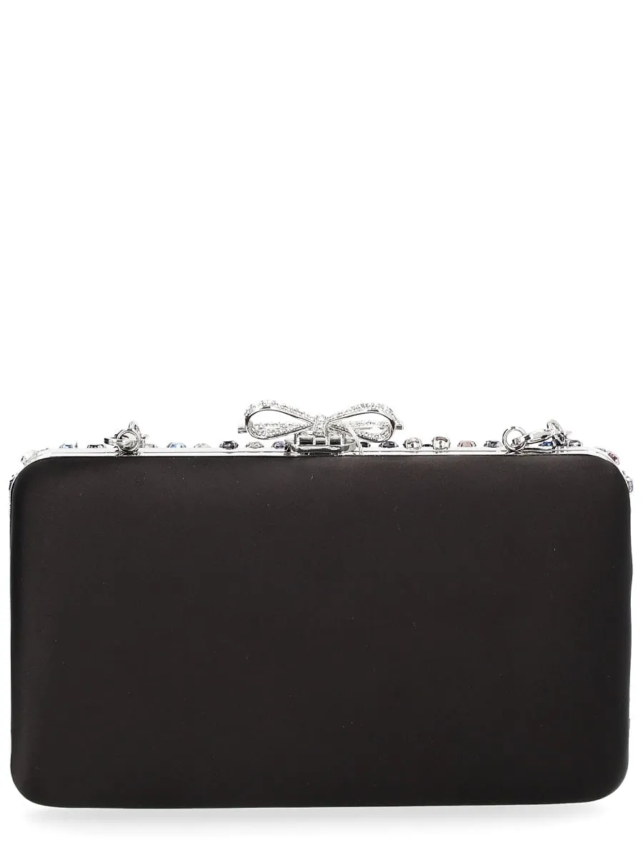 Self Portrait Crystal Chainmail Clutch Bag