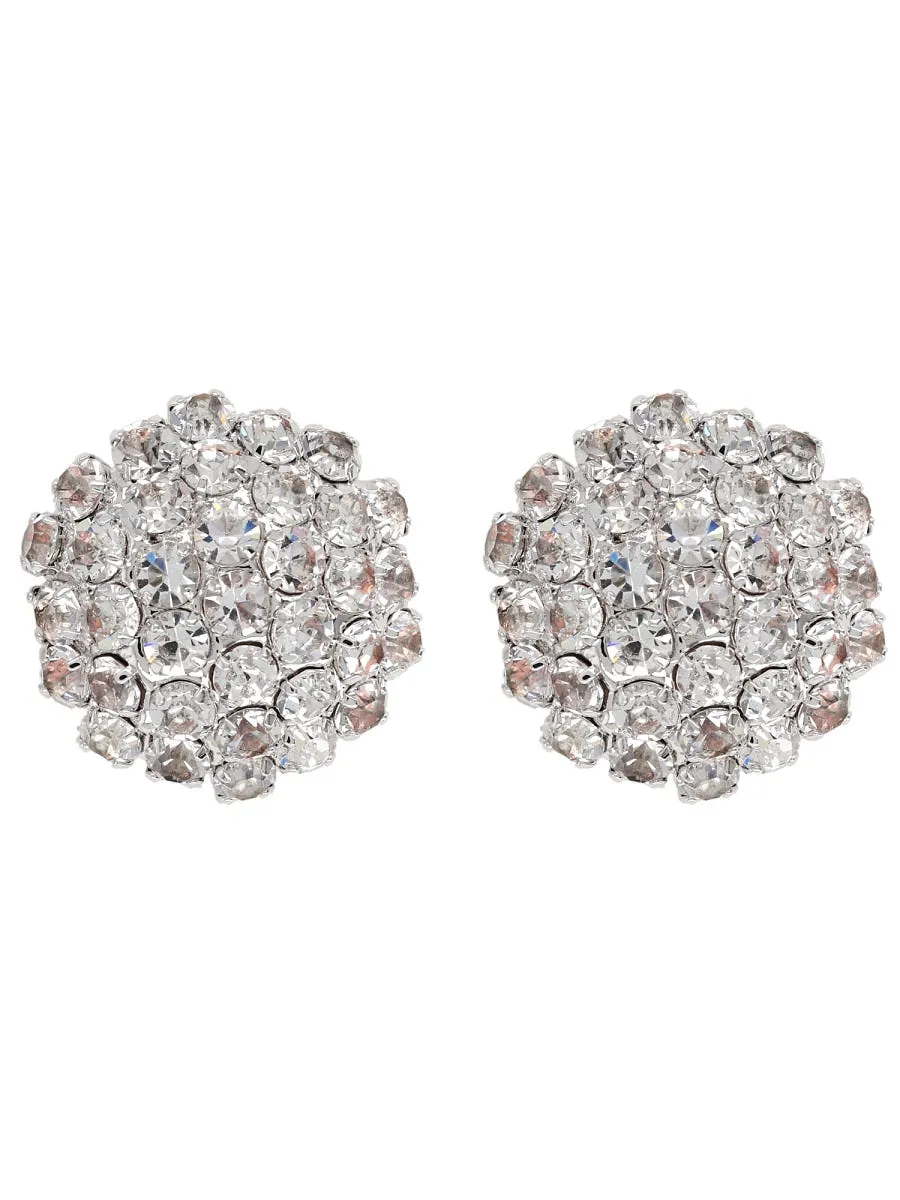 Self Portrait Crystal Flower Earrings
