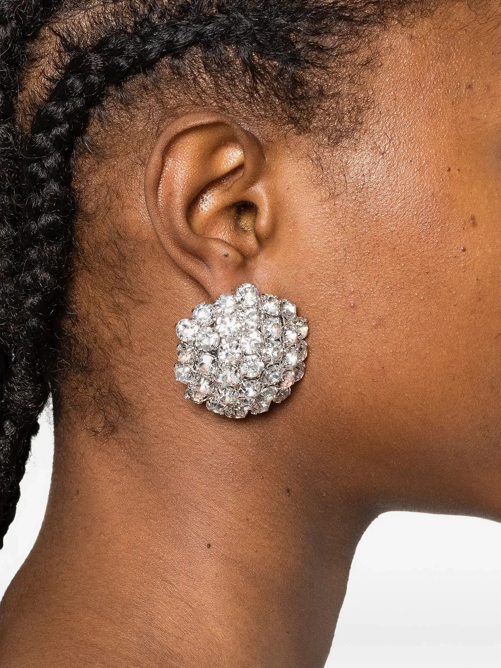 Self Portrait Crystal Flower Earrings