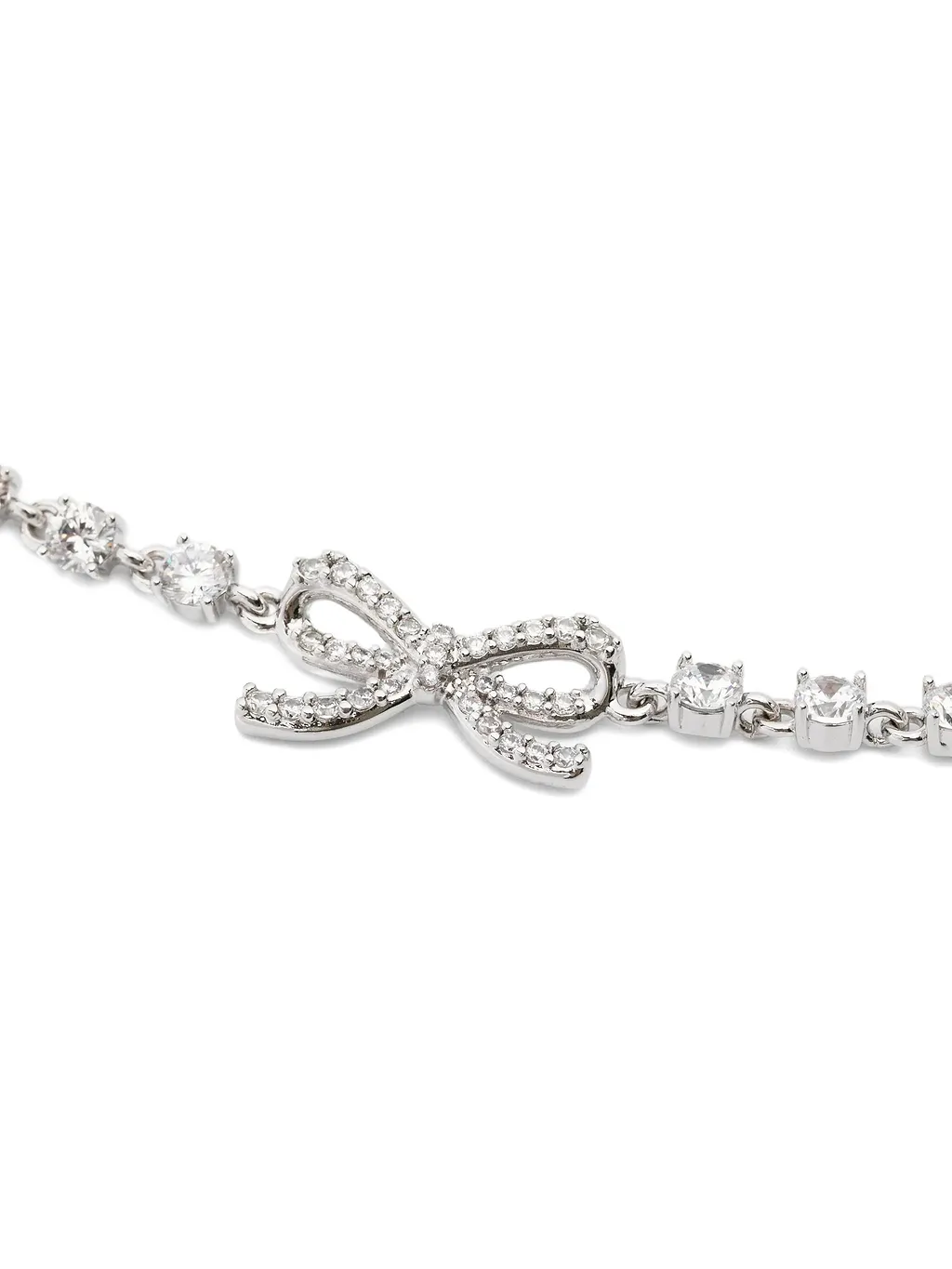Self Portrait Crystal Bow Necklace