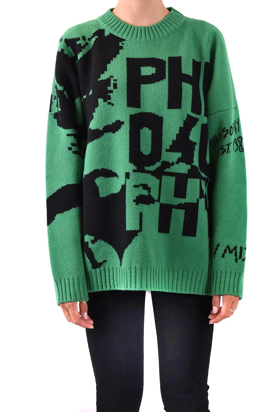Philosophy Di Lorenzo Serafini Green Sweater