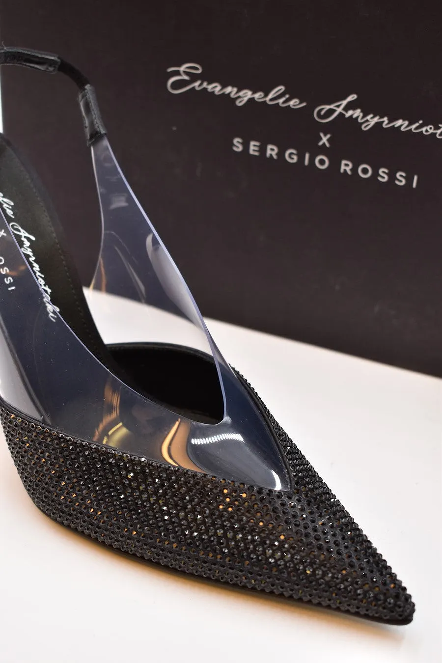 Sergio Rossi Black Slingback Pumps