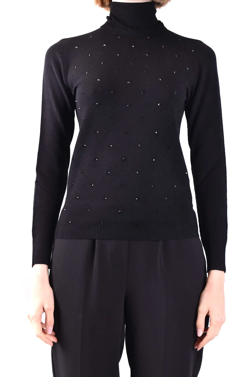 Ermanno Black Turtleneck Sweater