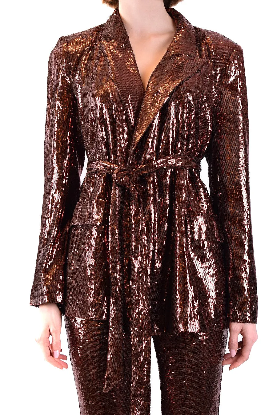 L'agence Brown Sequin Blazer