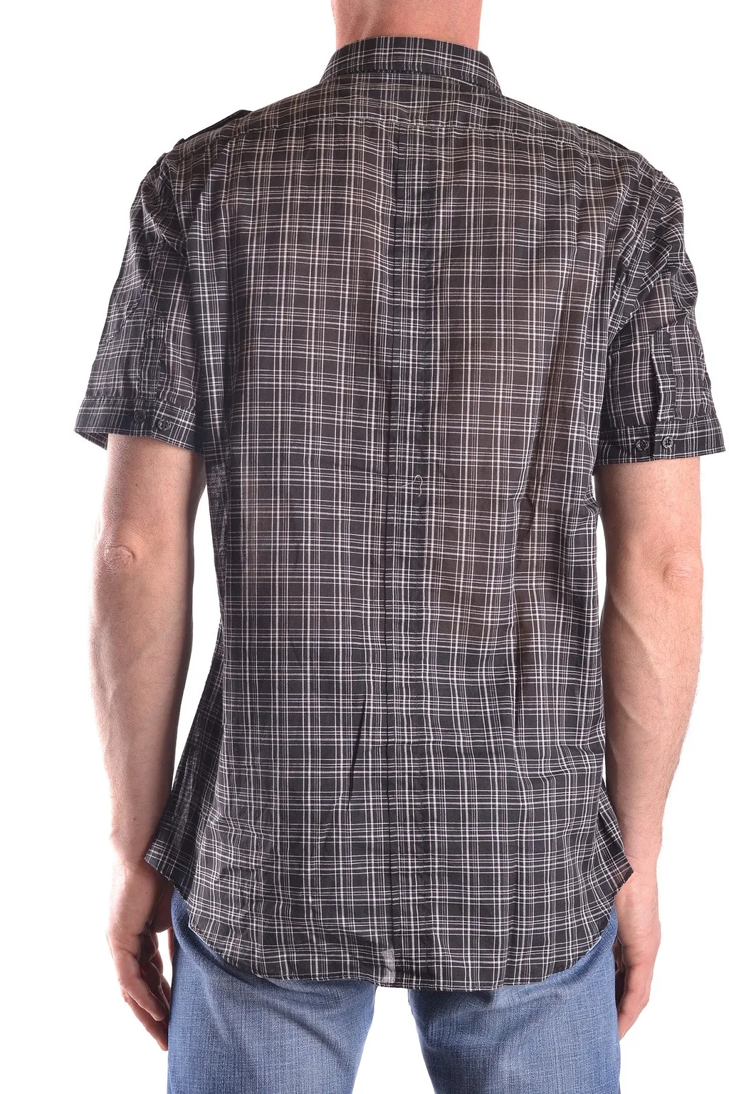 Neil Barrett Short Sleeve Plaid Shirt