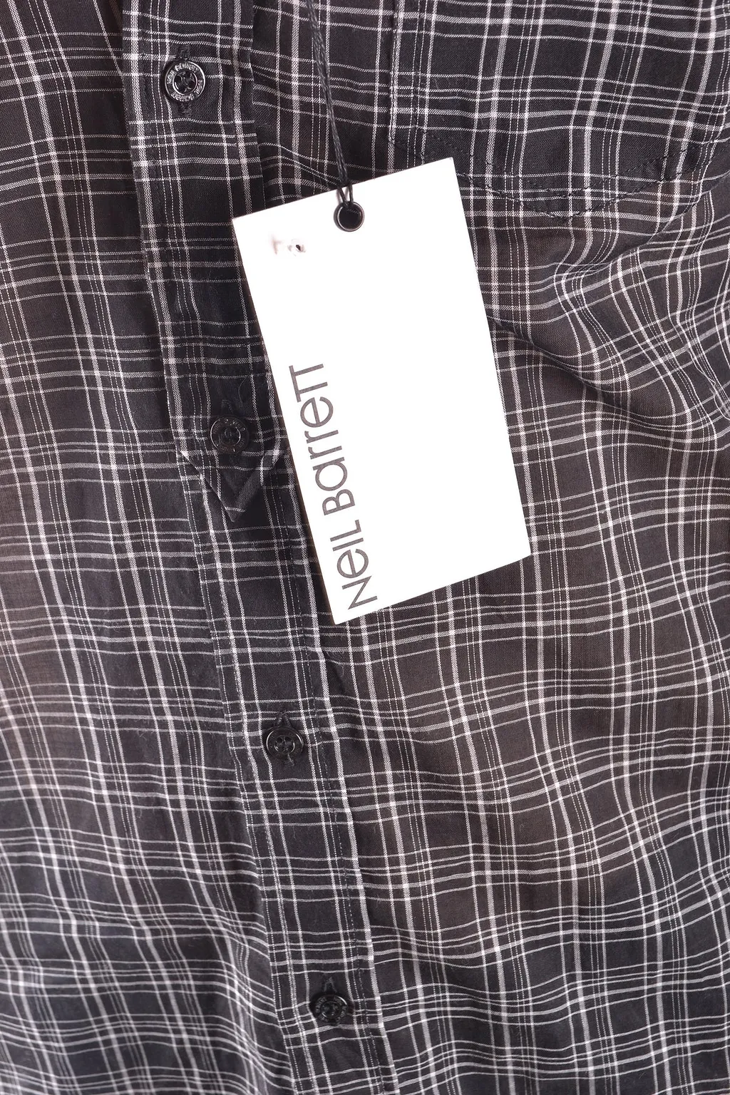 Neil Barrett Short Sleeve Plaid Shirt