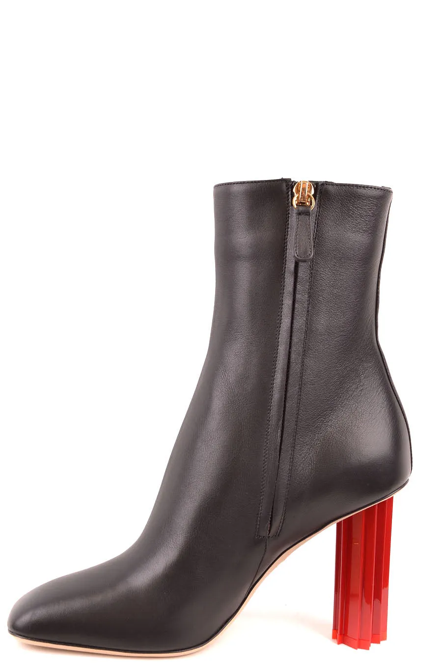 Dsquared2 Black Leather Ankle Boots