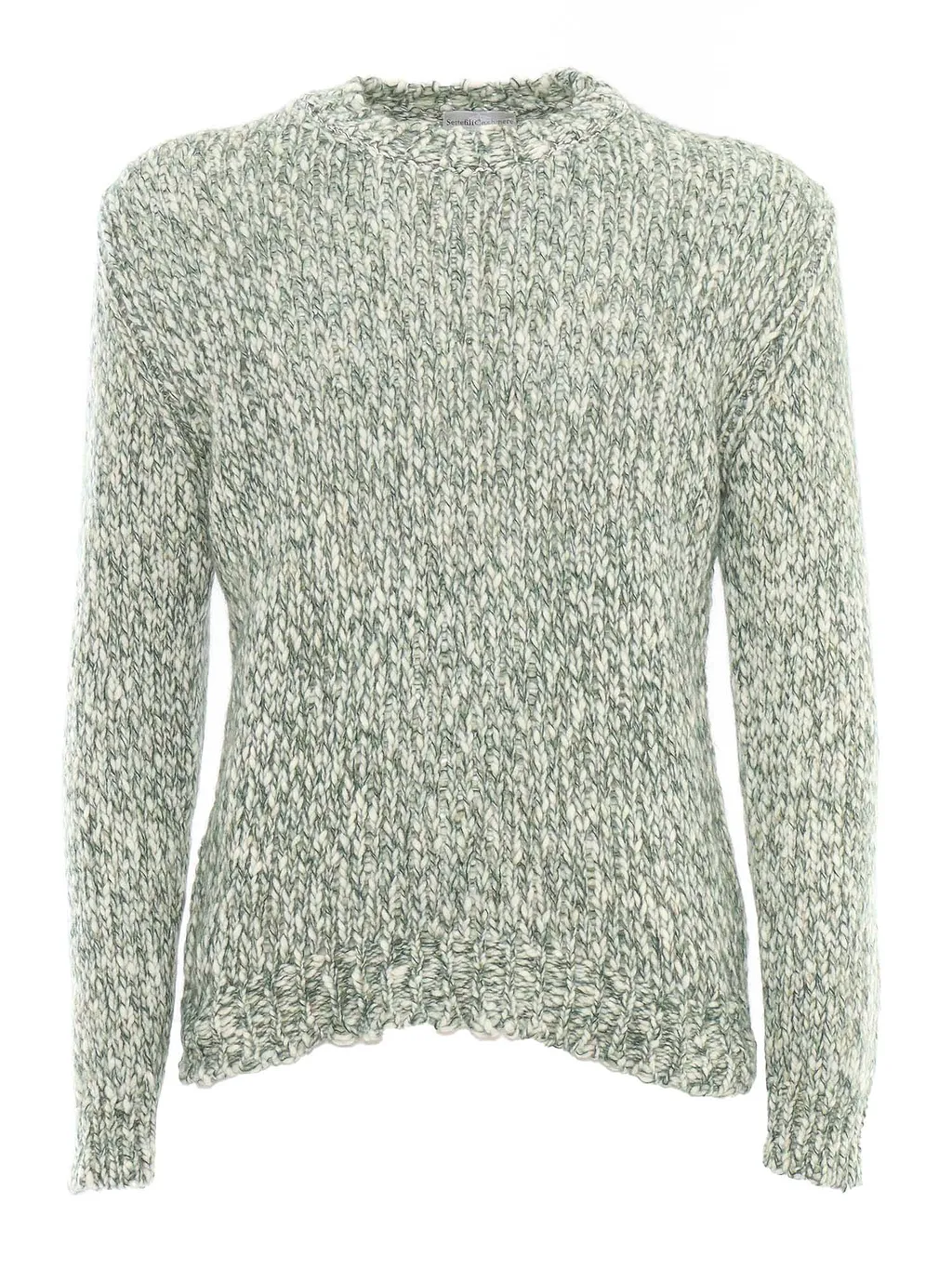 Girocollo Over Con Lavorazione Filato Macro Tweed