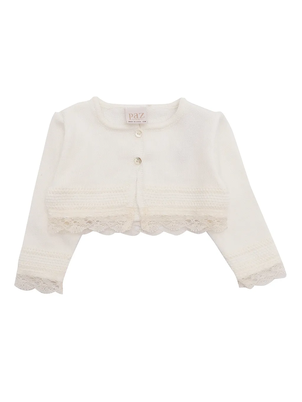 Paz Rodriguez Knit Newborn Short Cardigan Paz V25