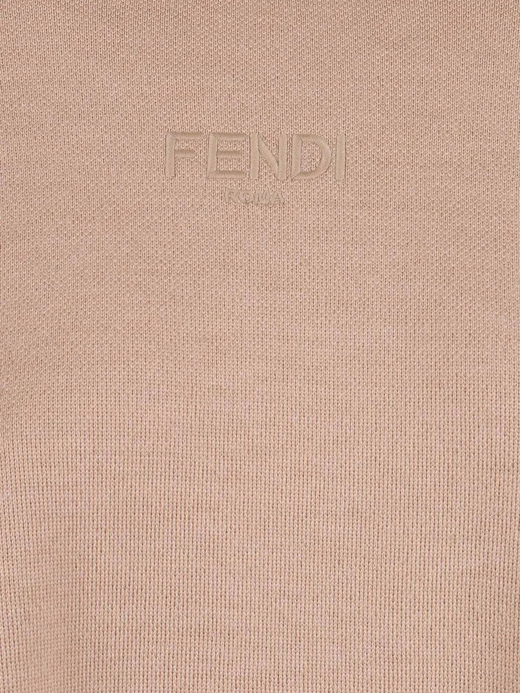 Fendi Jr Abito Wool Knit Logo