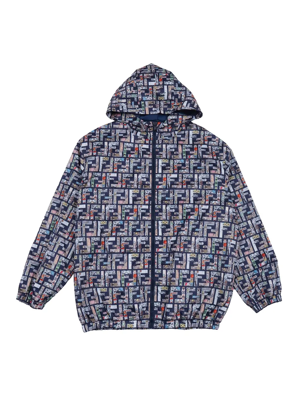 Fendi Jr K Way Nylon Ff Anima