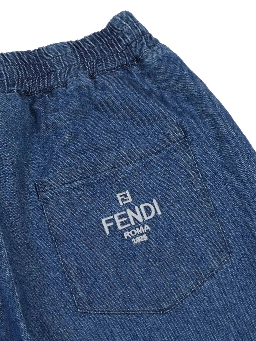 Fendi Jr Pantalone Light Denim