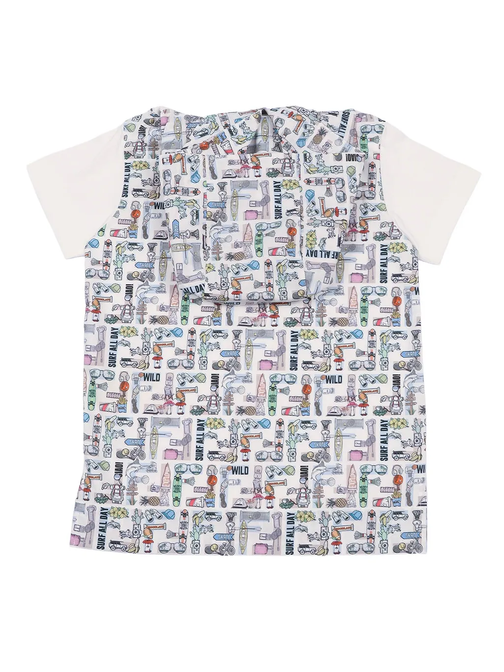 Fendi Jr T Shirt Popeline Ff An