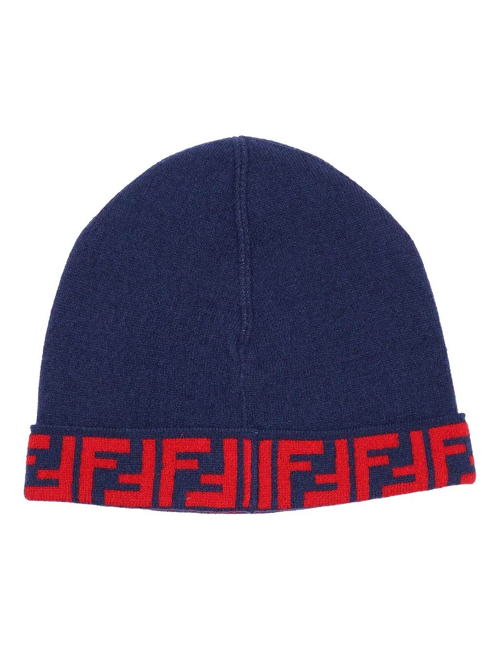 Fendi Jr Junior Beanie Ff Reversibile