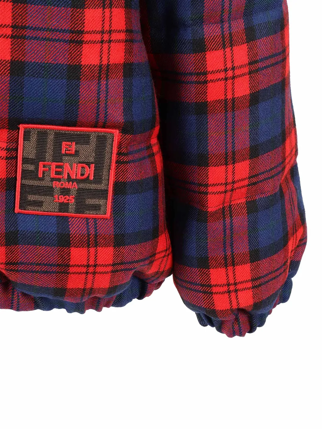 Fendi Jr Piumino Red Tartan