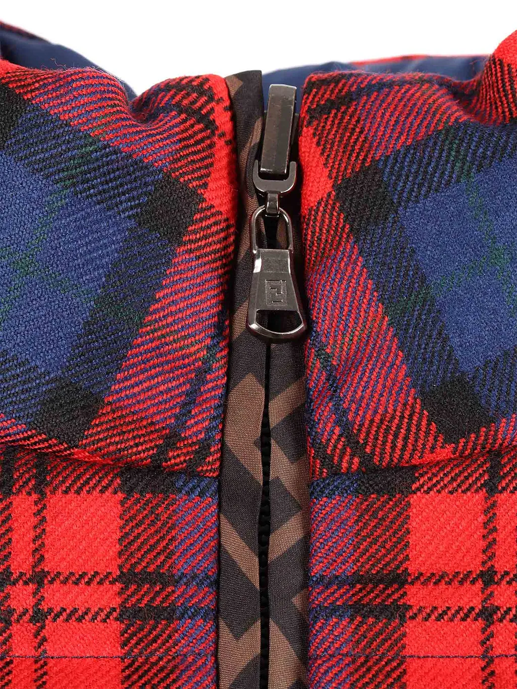Fendi Jr Piumino Red Tartan