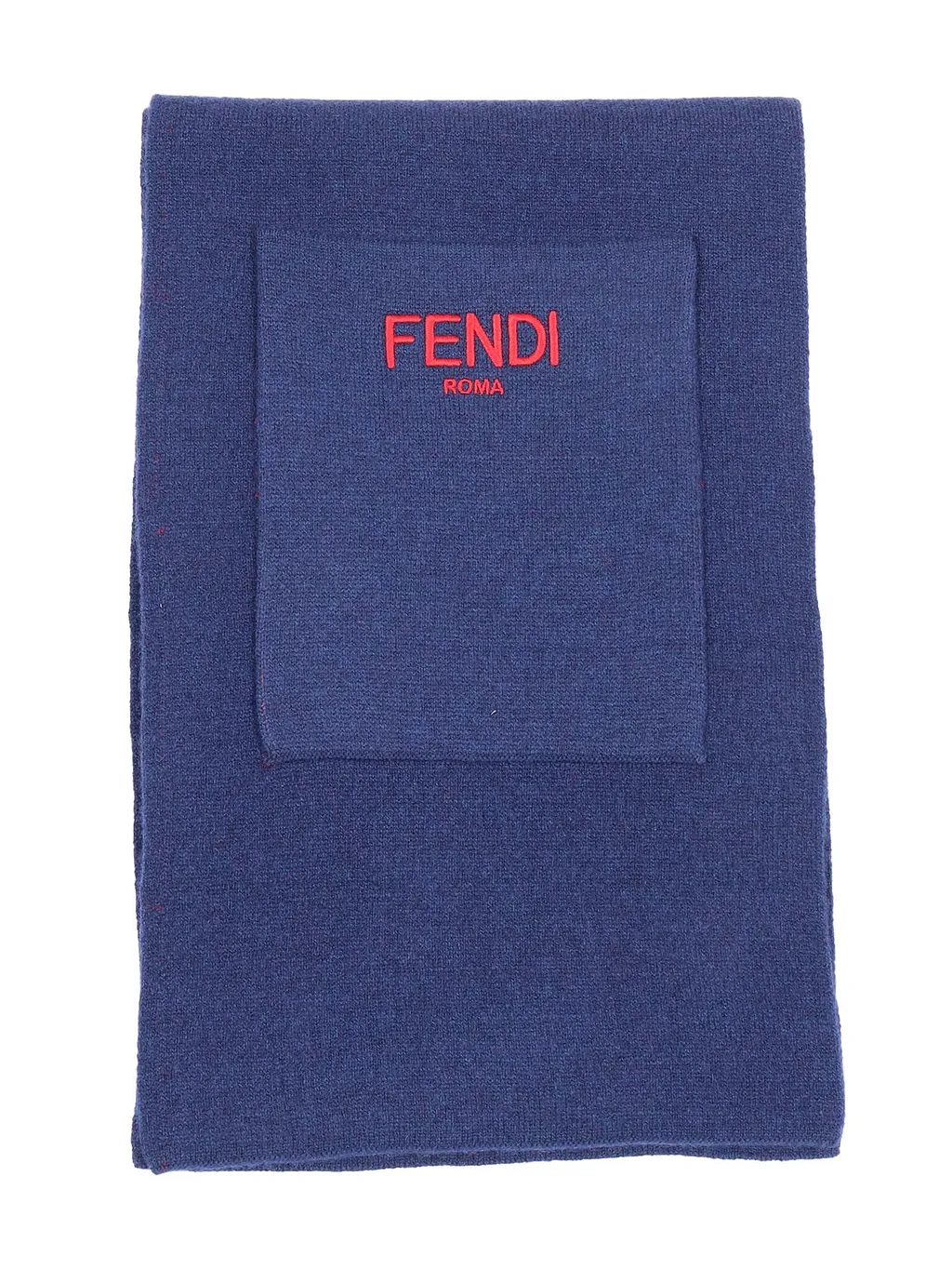 Fendi Jr Sciarpa Double Ff Reversibile