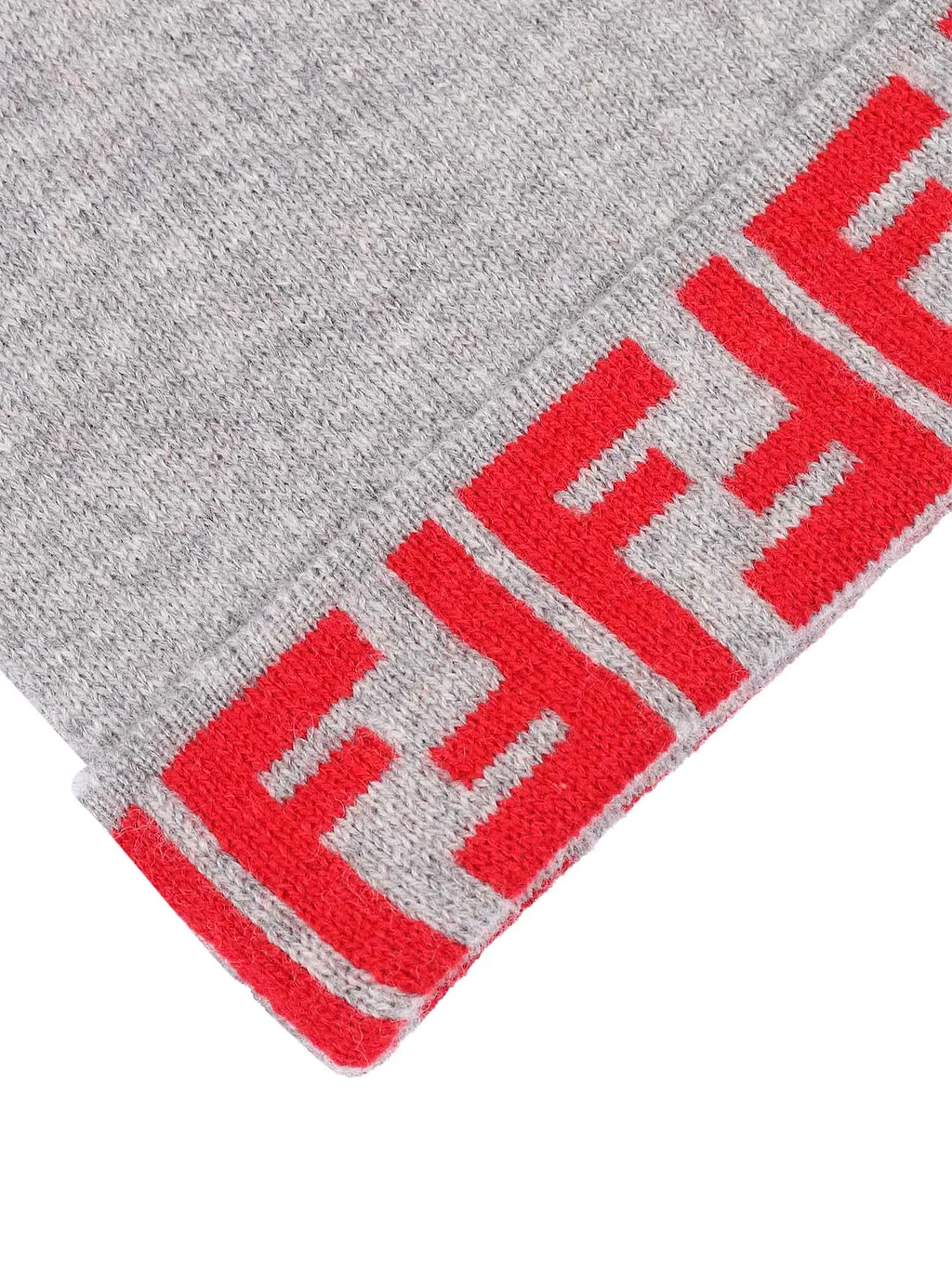 Fendi Jr Junior Beanie Ff Reversibile