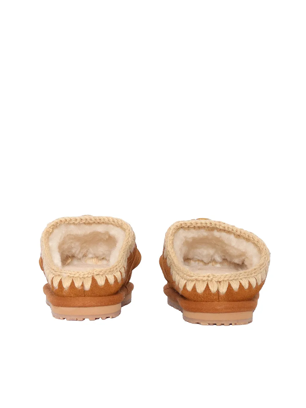 Mou Kids Slipper Suede Letter Logo