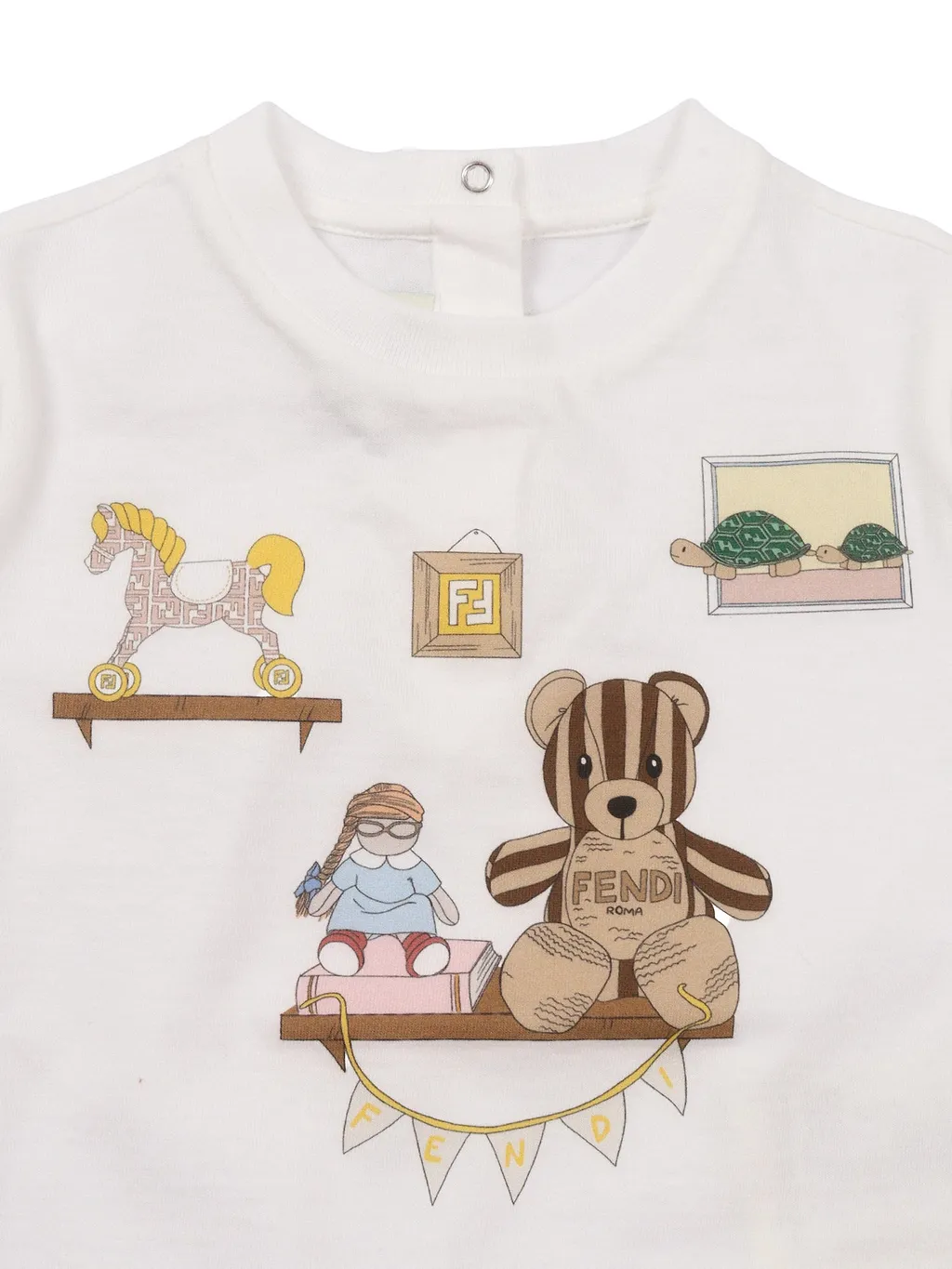 Fendi Jr T Shirt Jersey Tinto