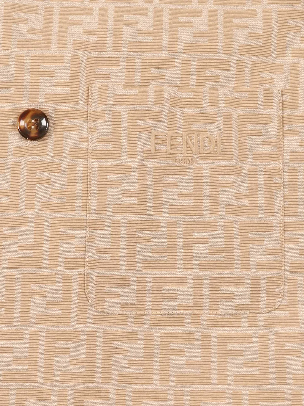 Fendi Jr Giacca Ff Canvas