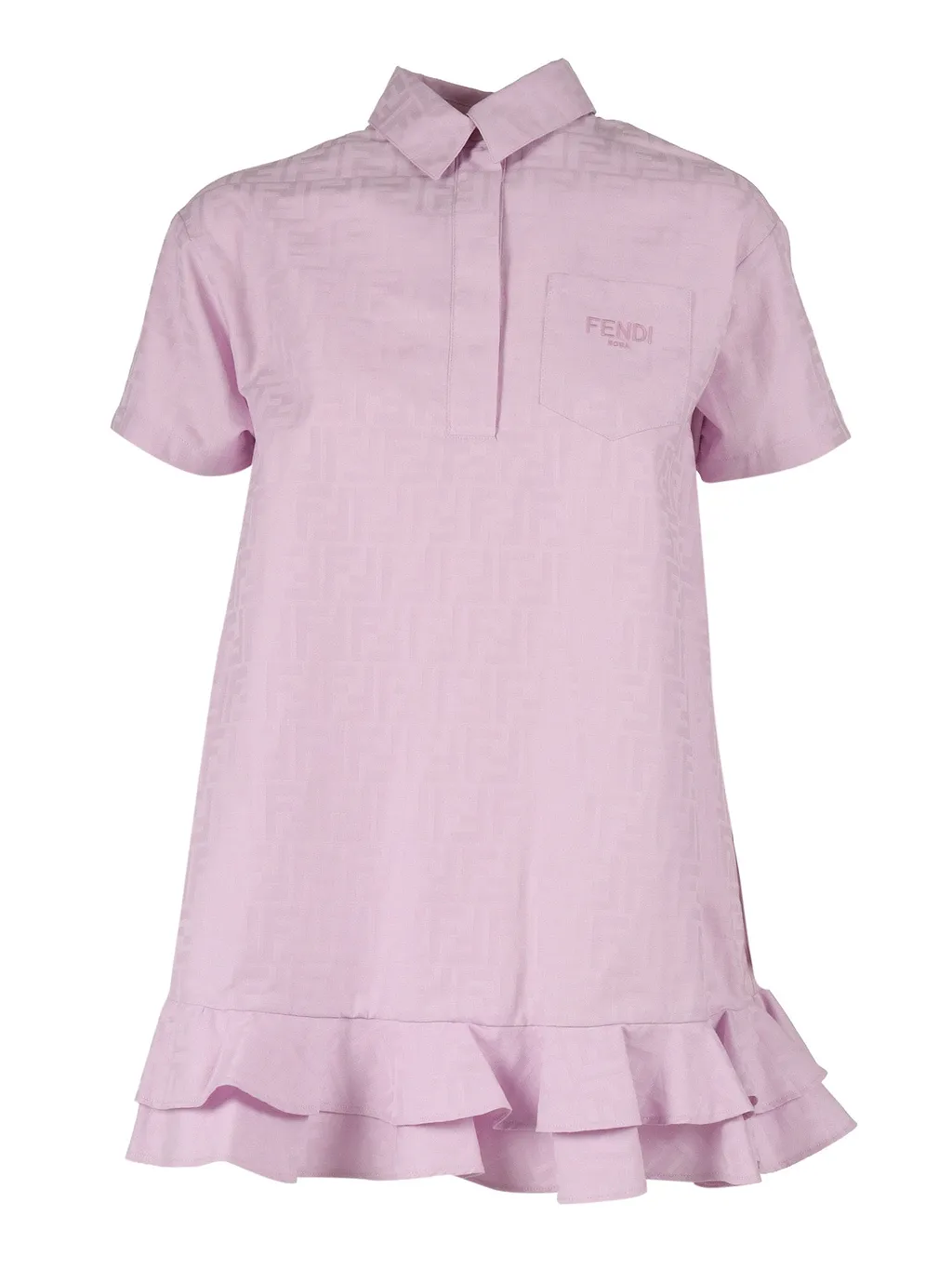 Fendi Jr Abito Ff Cotton Jacq