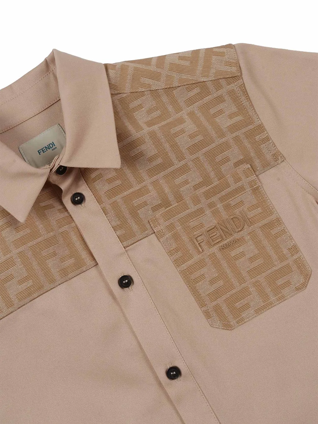 Fendi Jr Camicia Eavy Gabardine