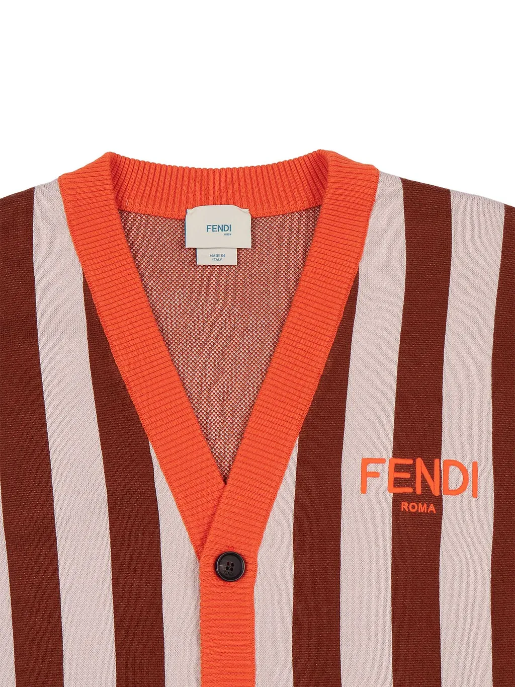 Fendi Jr Cardigan Horse Jacquard