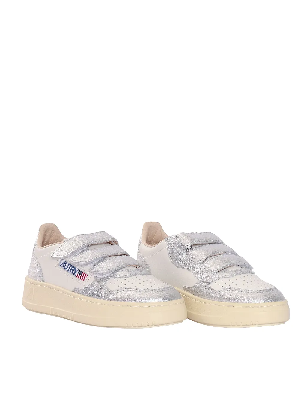 Autry Kidstripes Low Kid Bic/Four Wht/Silver