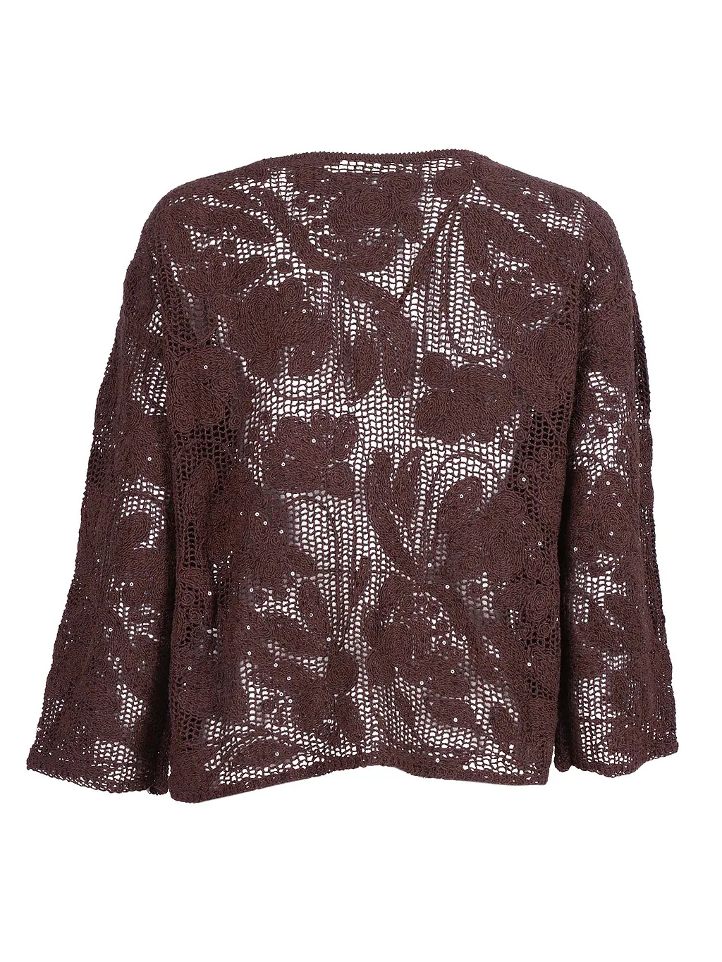 Kangra Cashmere Girocollo Ricamo Cornely +Paillettes