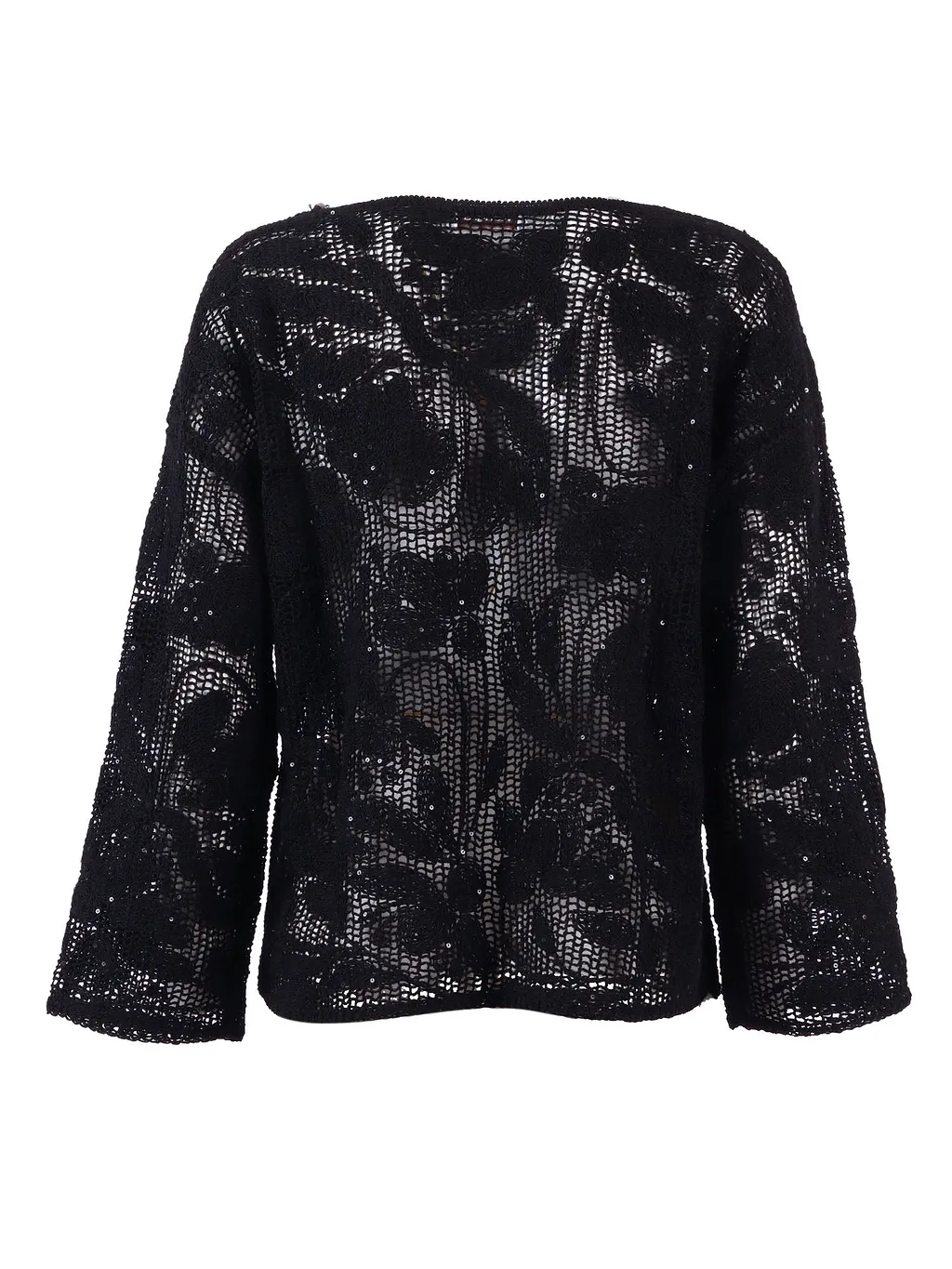 Kangra Cashmere Girocollo Ricamo Cornely +Paillettes