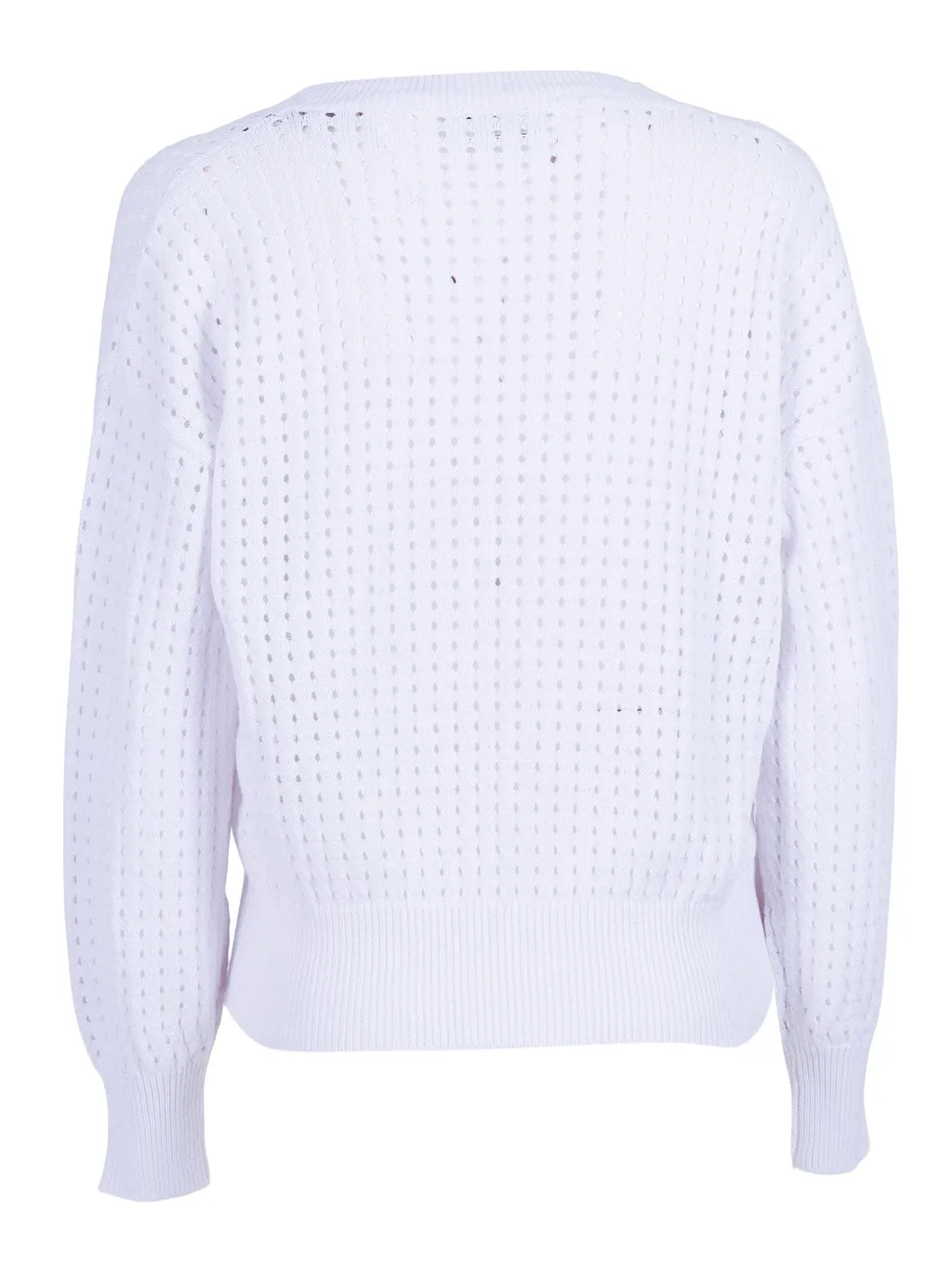 Kangra Cashmere Pullover A Rete Manica Lunga