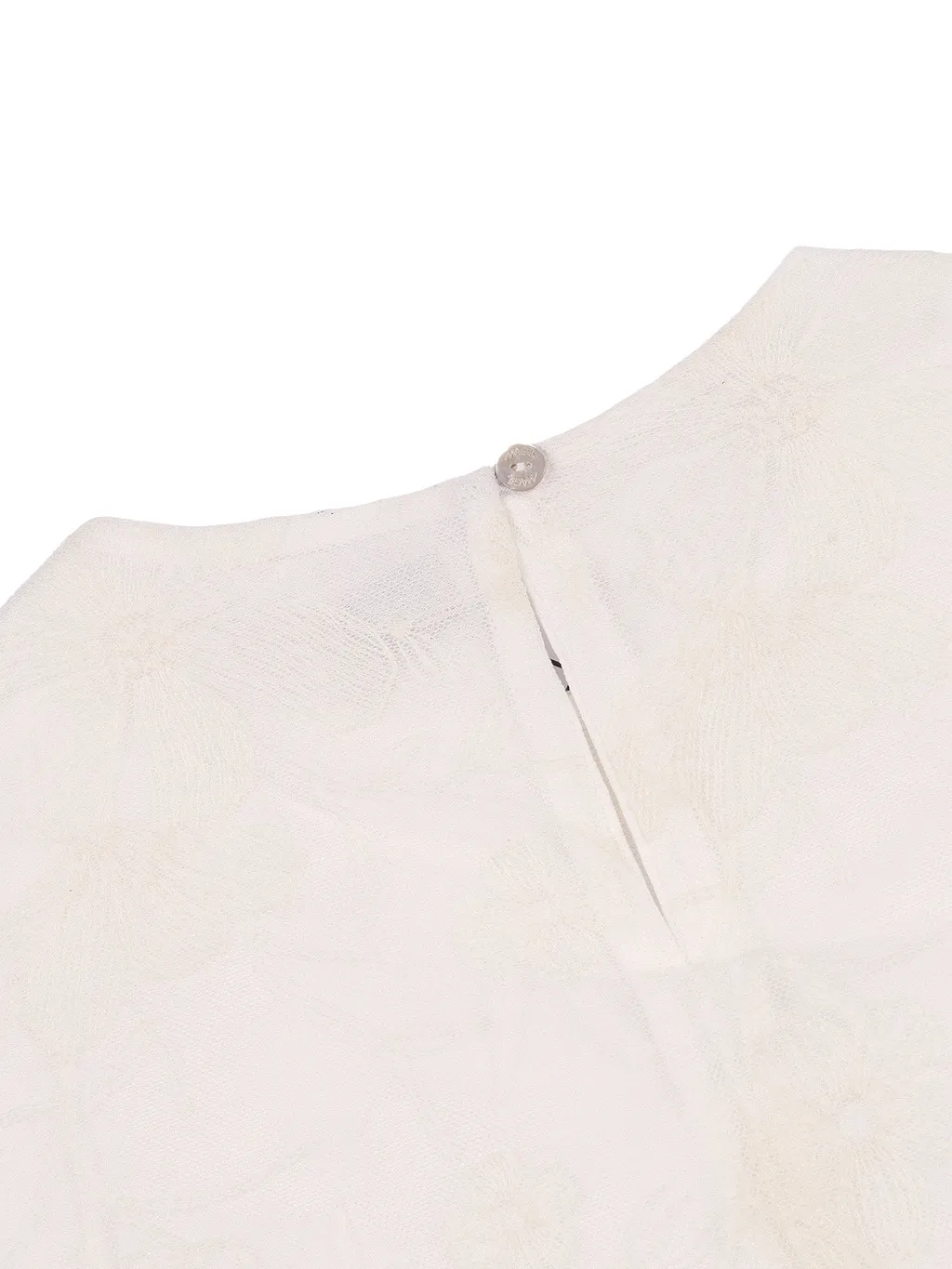 Magil Top Doppio Tessuto Tulle Ricamato Fiori