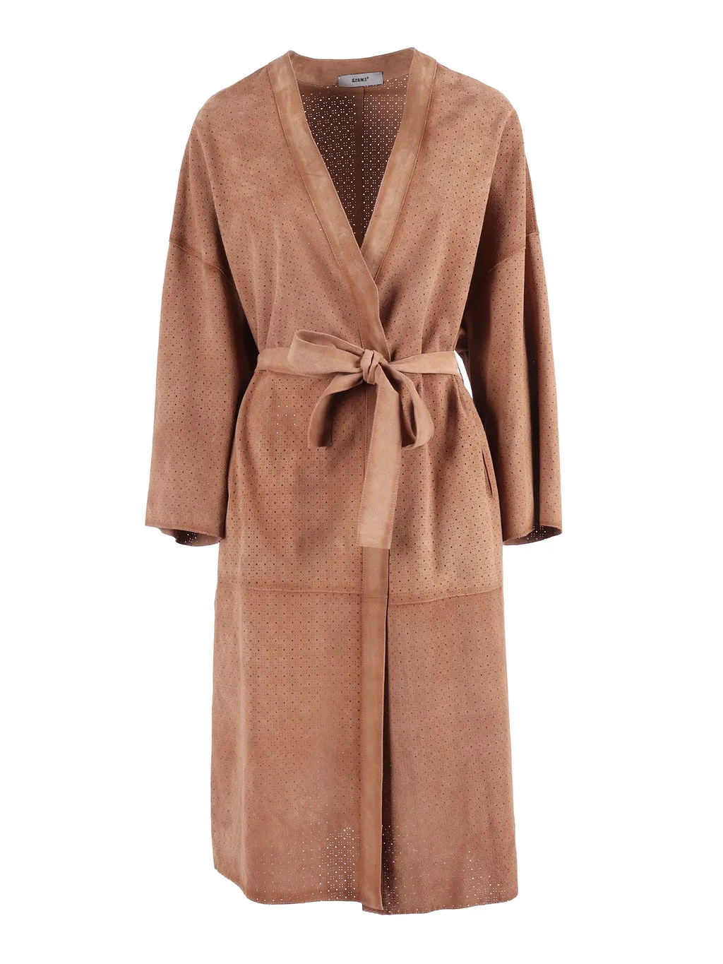 Drows Woman Goat Suede Leather Coat
