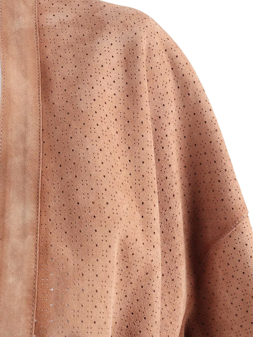 Drows Woman Goat Suede Leather Coat