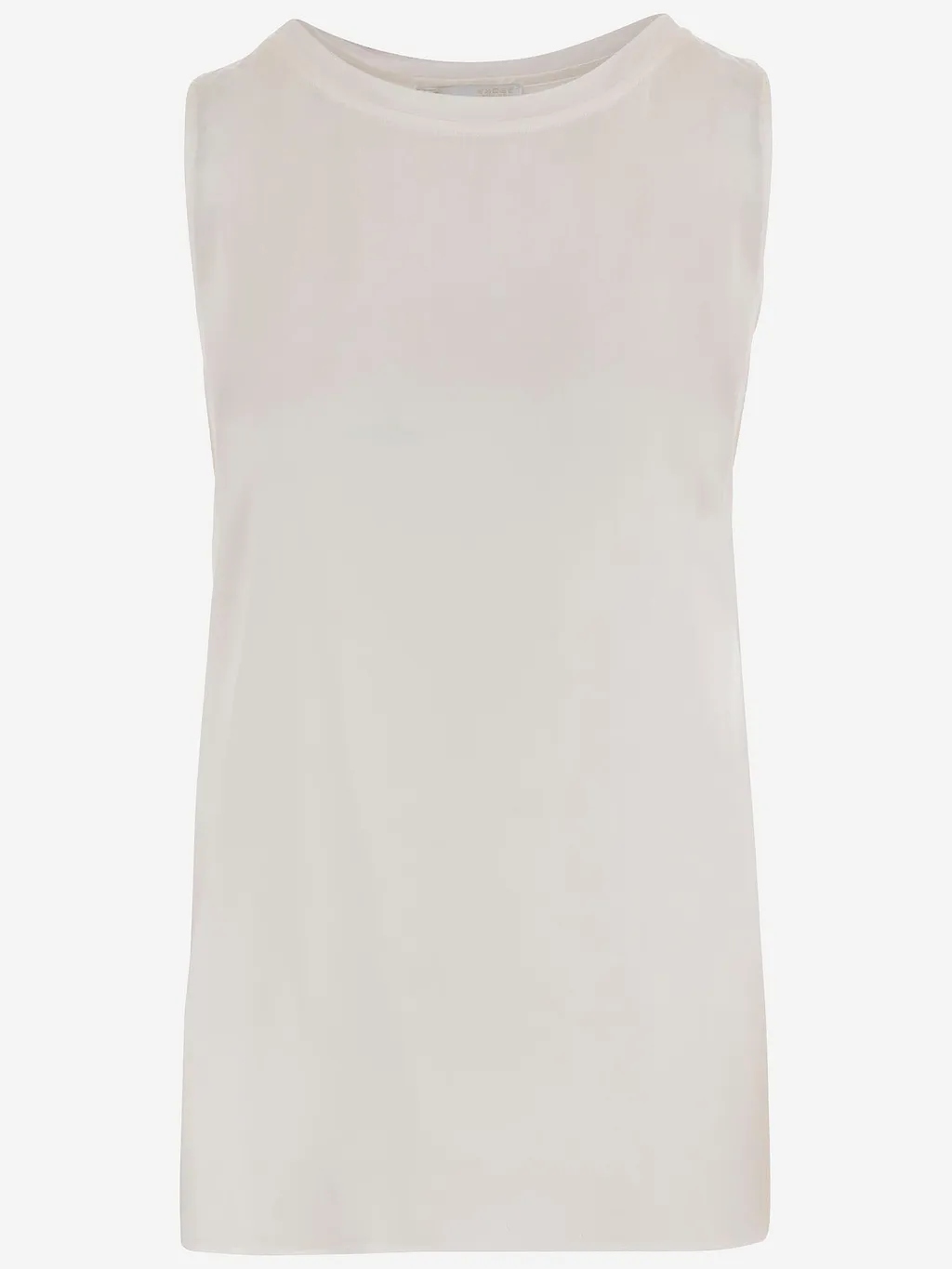 Q Wins Sleeveless Top In Stretch Cotton
