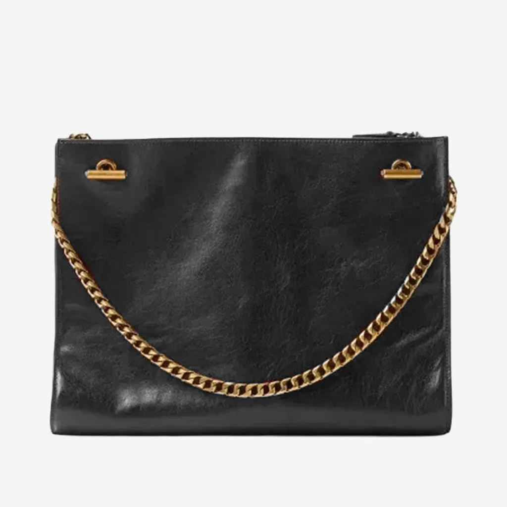 Versace Cabine Leather Shoulder Bag