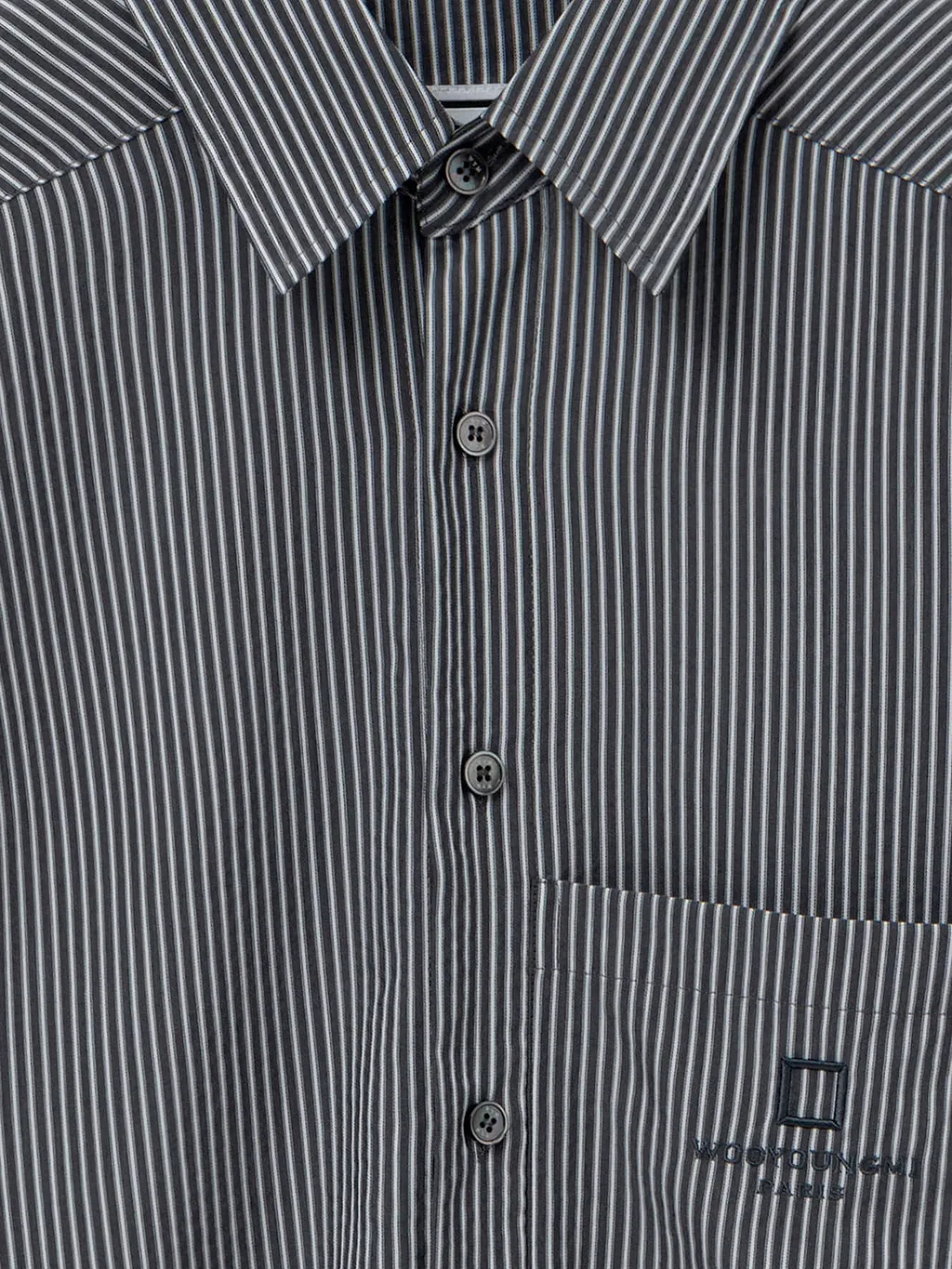 Wooyoungmi Cotton Blend Shirt With Striped Pattern