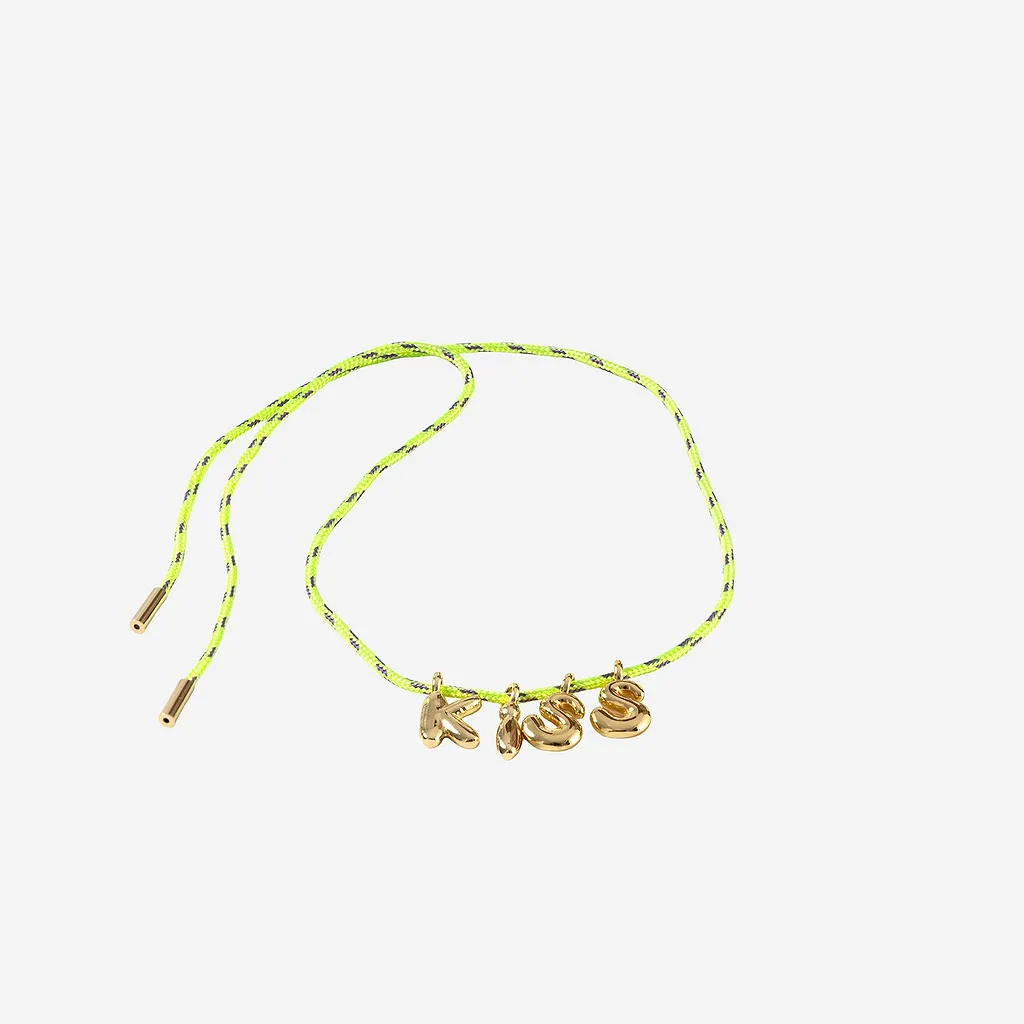 Sorbet Island Fabric And Metal Necklace