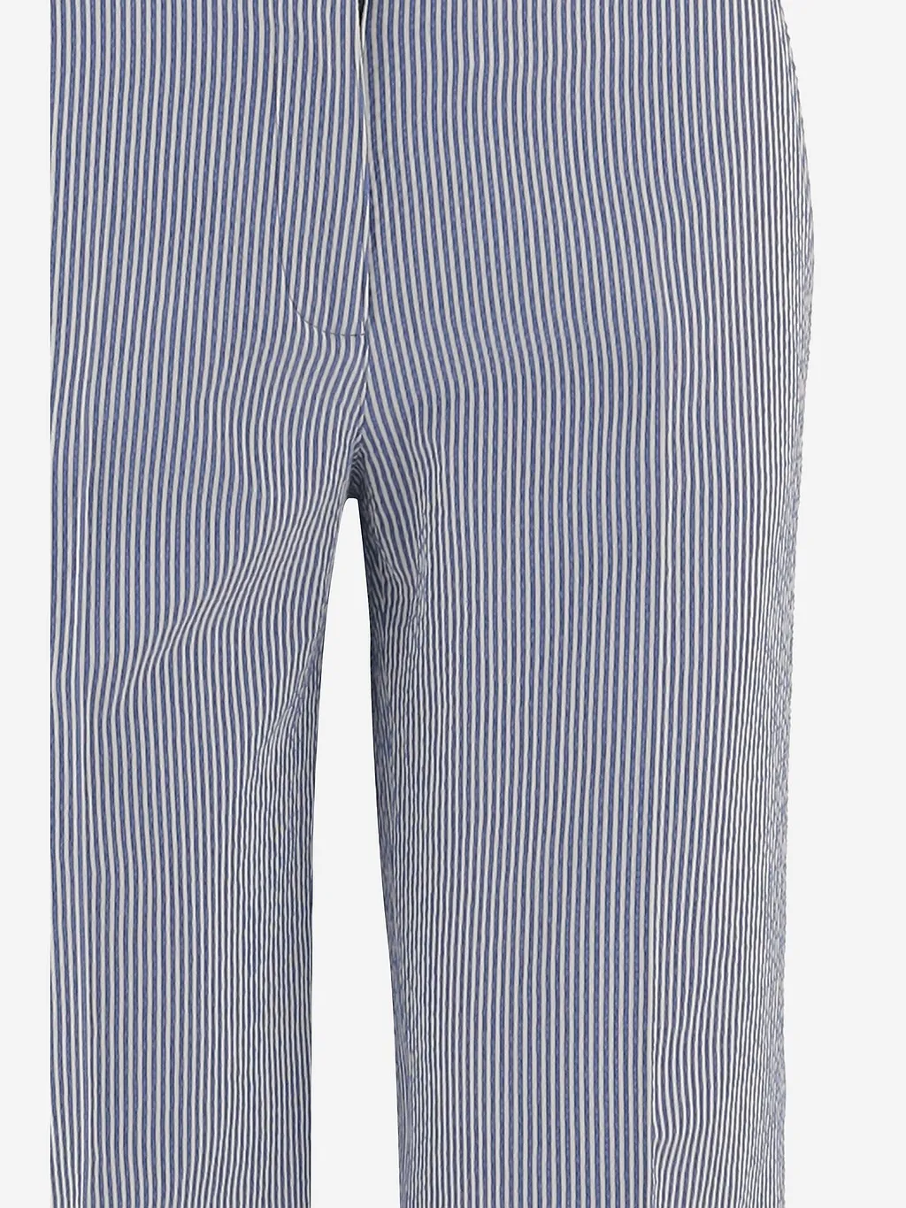 Ql2 Donna Striped Stretch Cotton Blend Pants