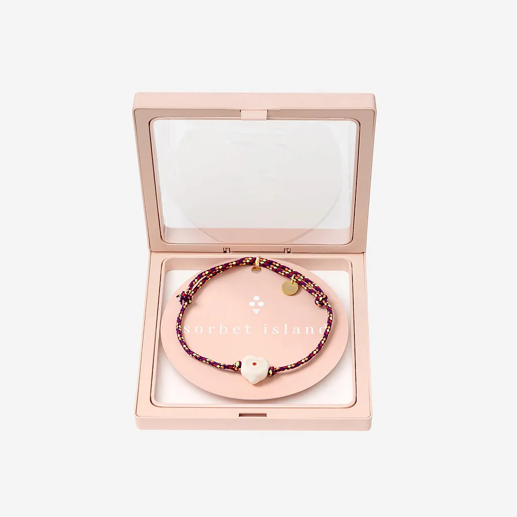 Sorbet Island Guardian Bracelet With Glass Bead