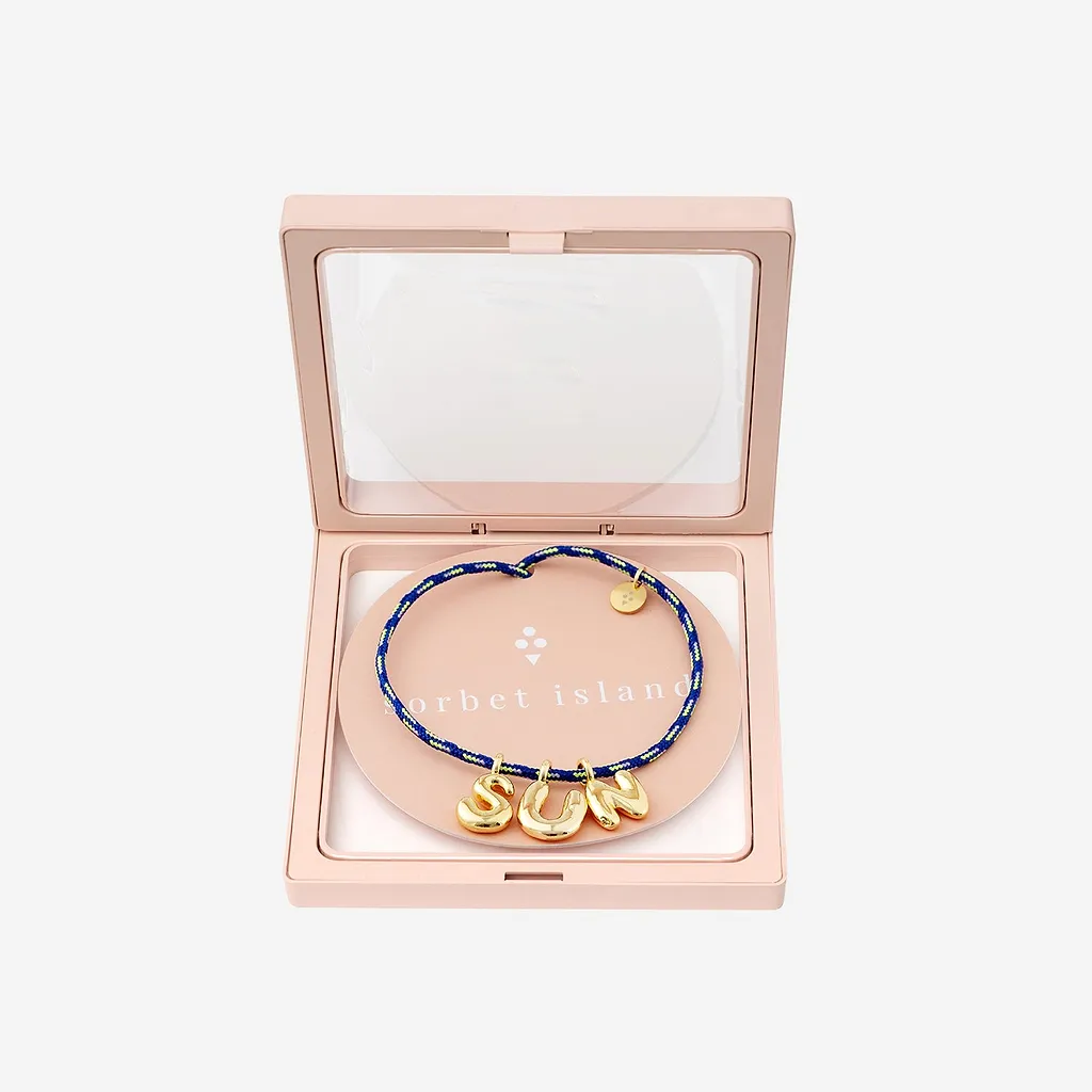 Sorbet Island Fabric And Metal Bracelet