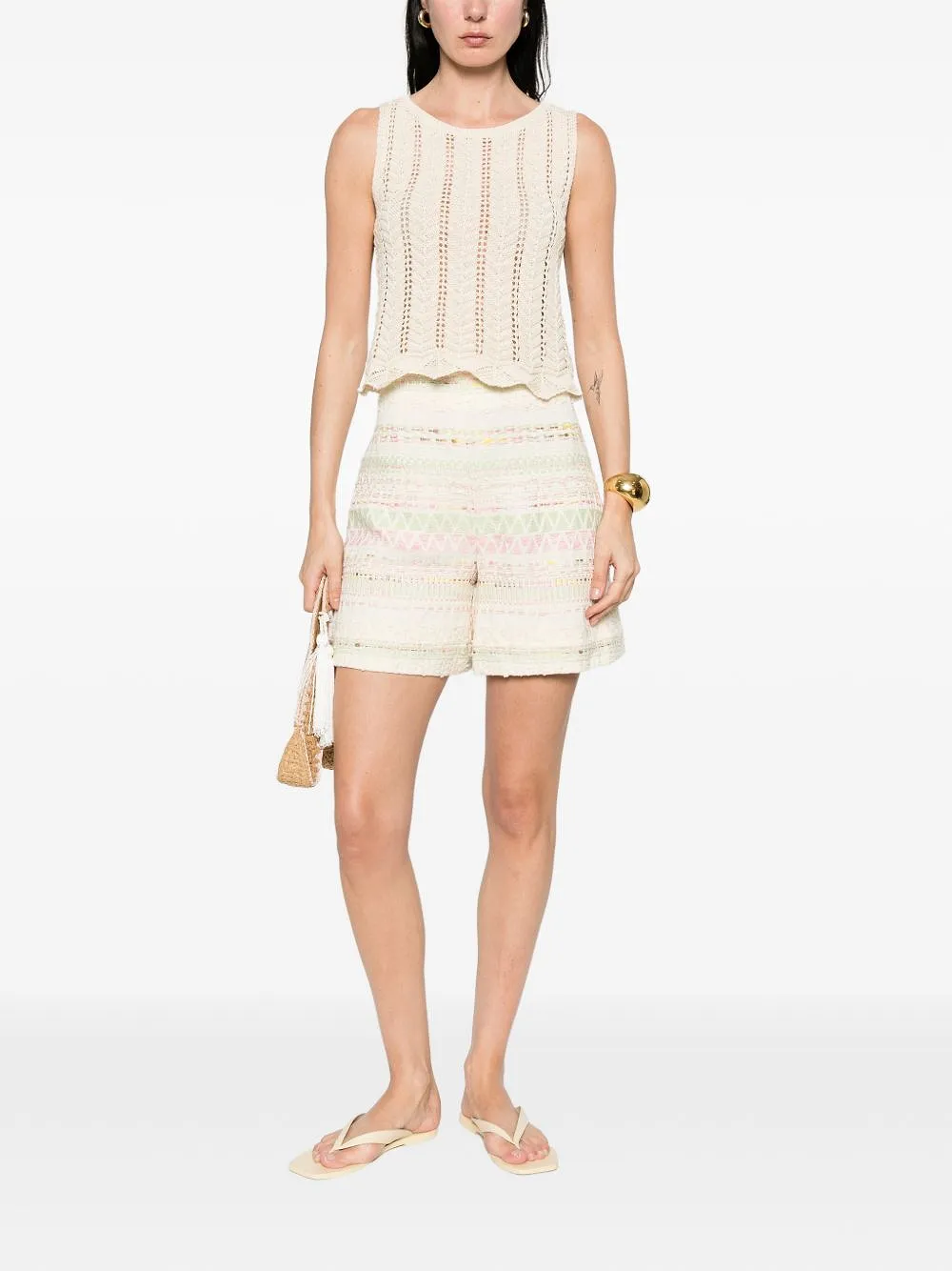 Bye Cotton Blend Shorts