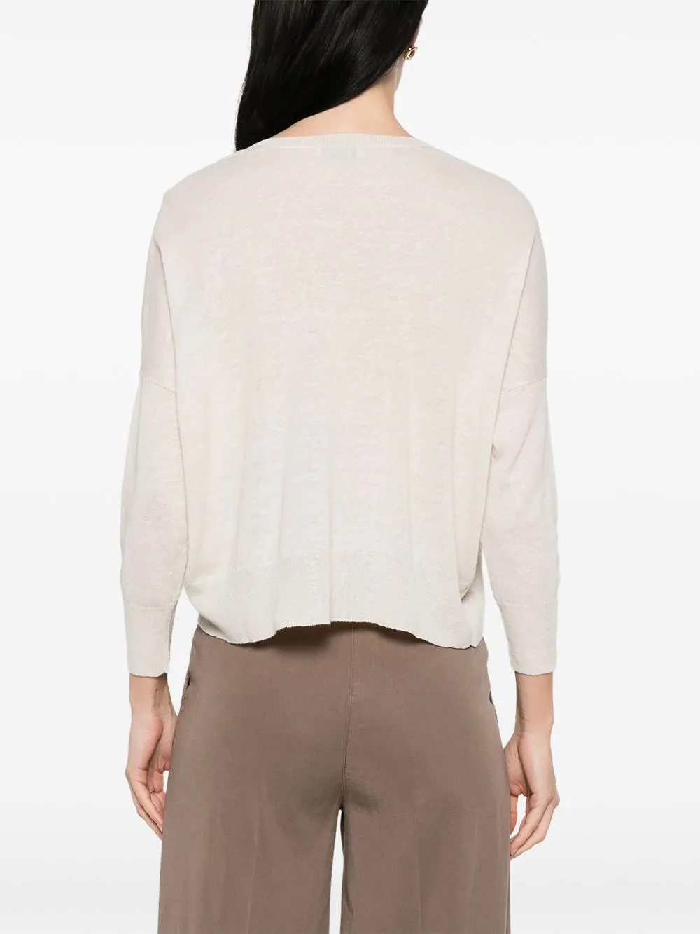 Base Linen And Cotton Blend Sweater