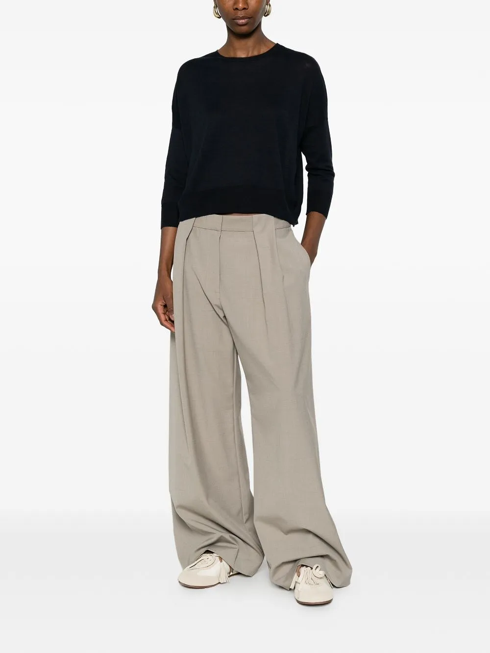 Base Linen And Cotton Blend Sweater