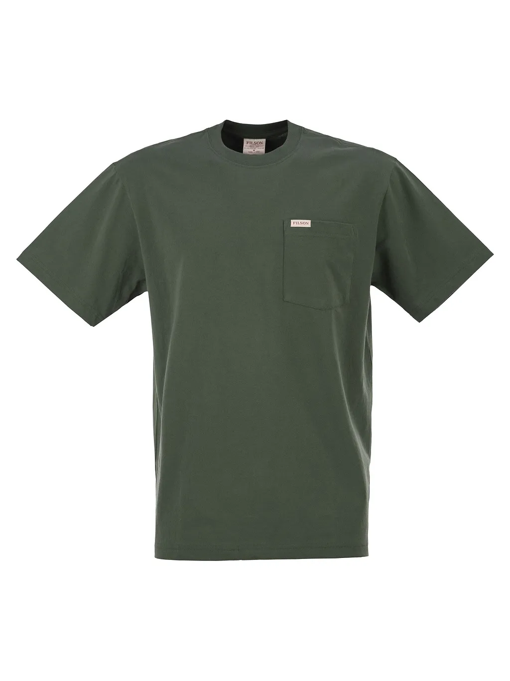 Filson Cotton T Shirt With Patch Pocket