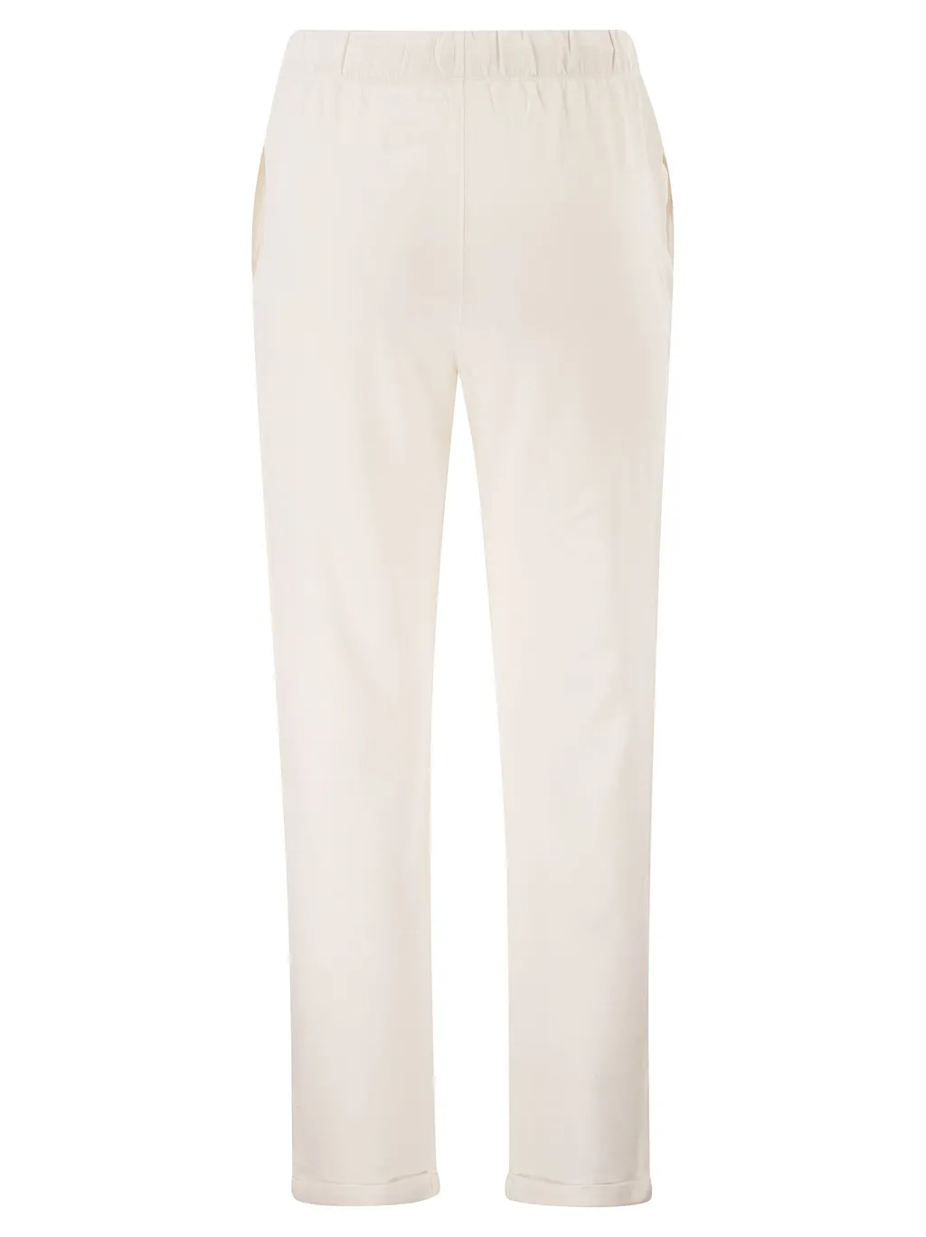 Majestic Stretch Viscose Jogger Trousers With Drawstring Waist
