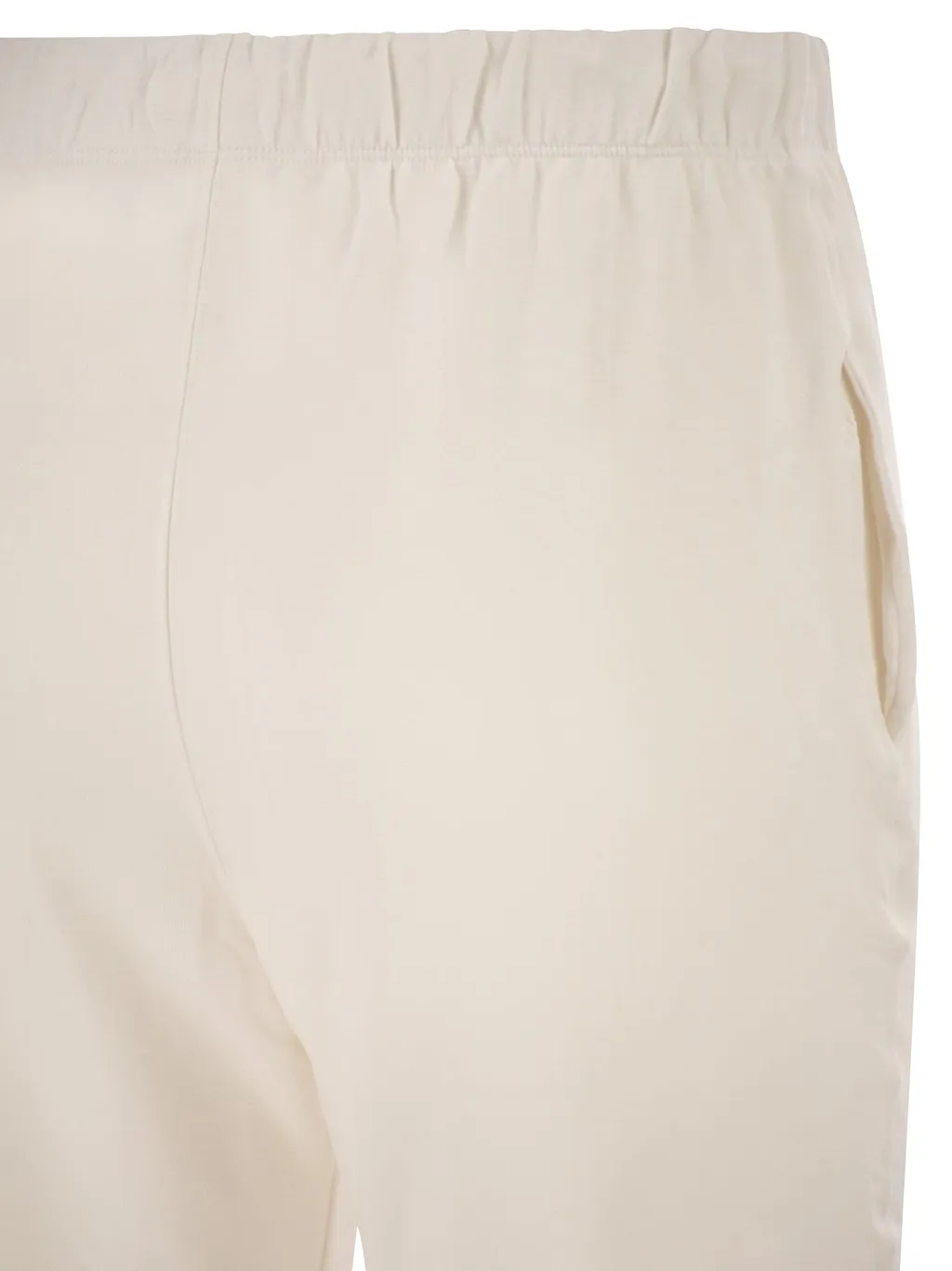 Majestic Stretch Viscose Jogger Trousers With Drawstring Waist